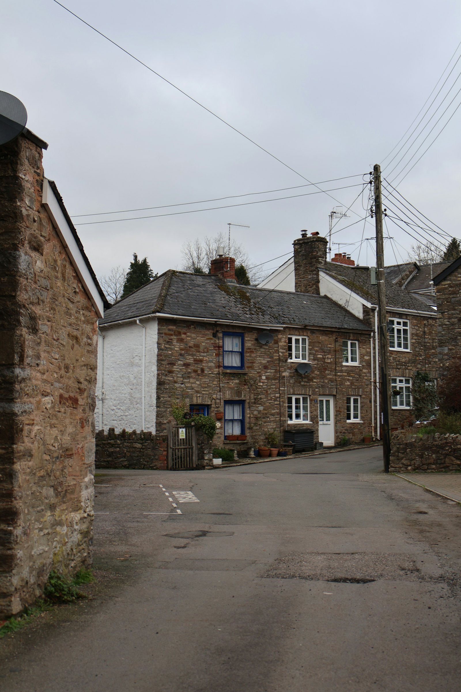 Stone cottages along the village street